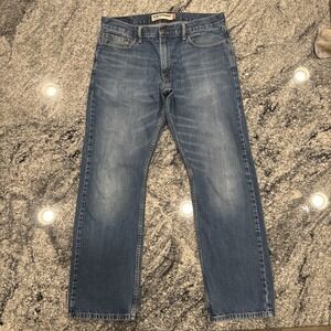 Levi's 514 Jeans Mens 34x30 Blue Slim Straight Leg Cotton Blend Stretch‎ Denim